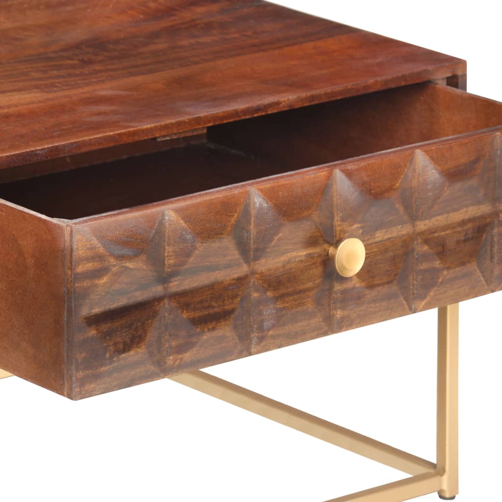 Salontafel 112x50x40 cm Massief mangohout is nu te koop bij PeponiXL, paradijselijk wonen!