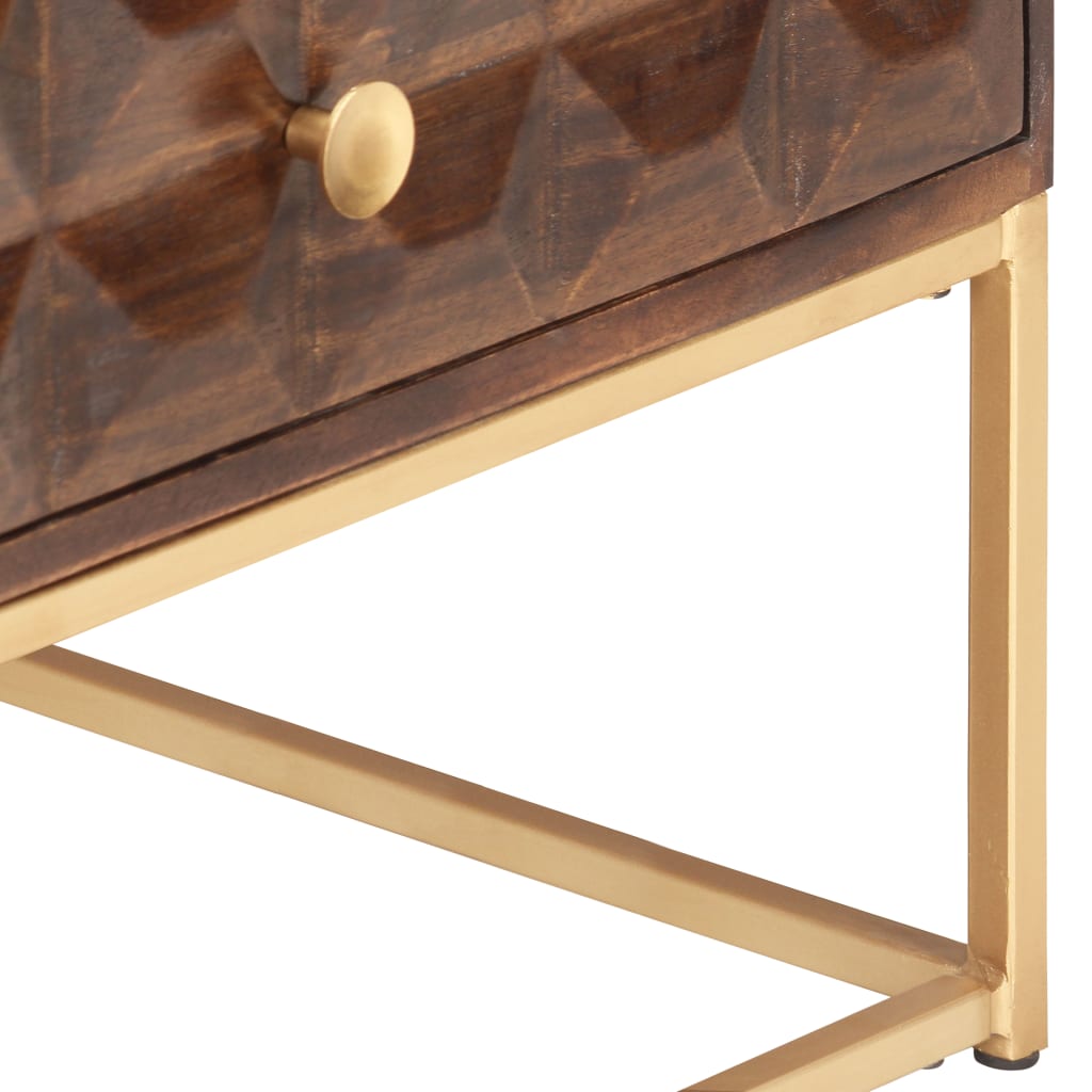 Salontafel 112x50x40 cm Massief mangohout is nu te koop bij PeponiXL, paradijselijk wonen!