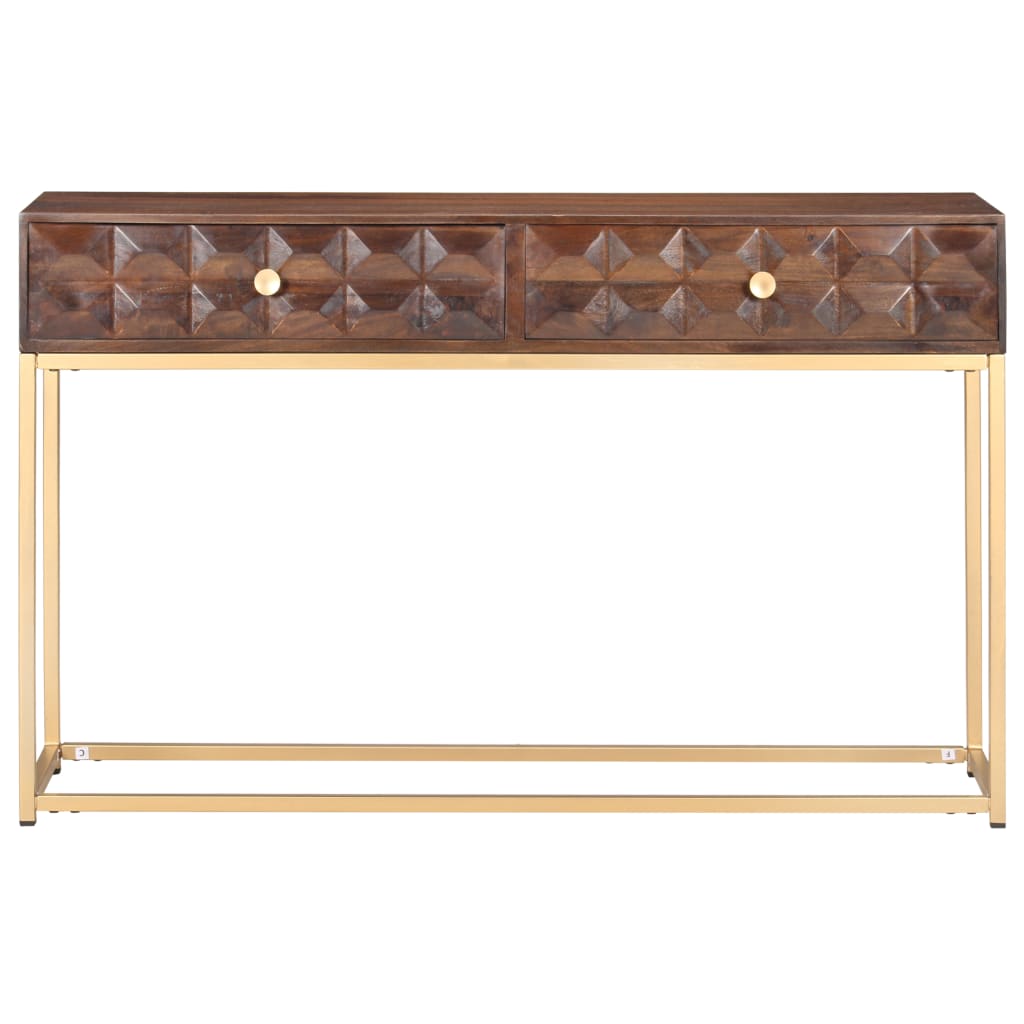 Consoletafel 122x36x75 cm Massief mangohout is nu te koop bij PeponiXL, paradijselijk wonen!