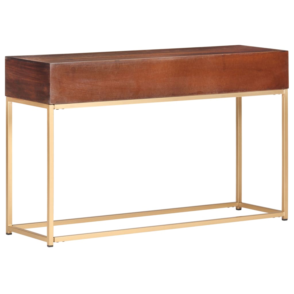 Consoletafel 122x36x75 cm Massief mangohout is nu te koop bij PeponiXL, paradijselijk wonen!