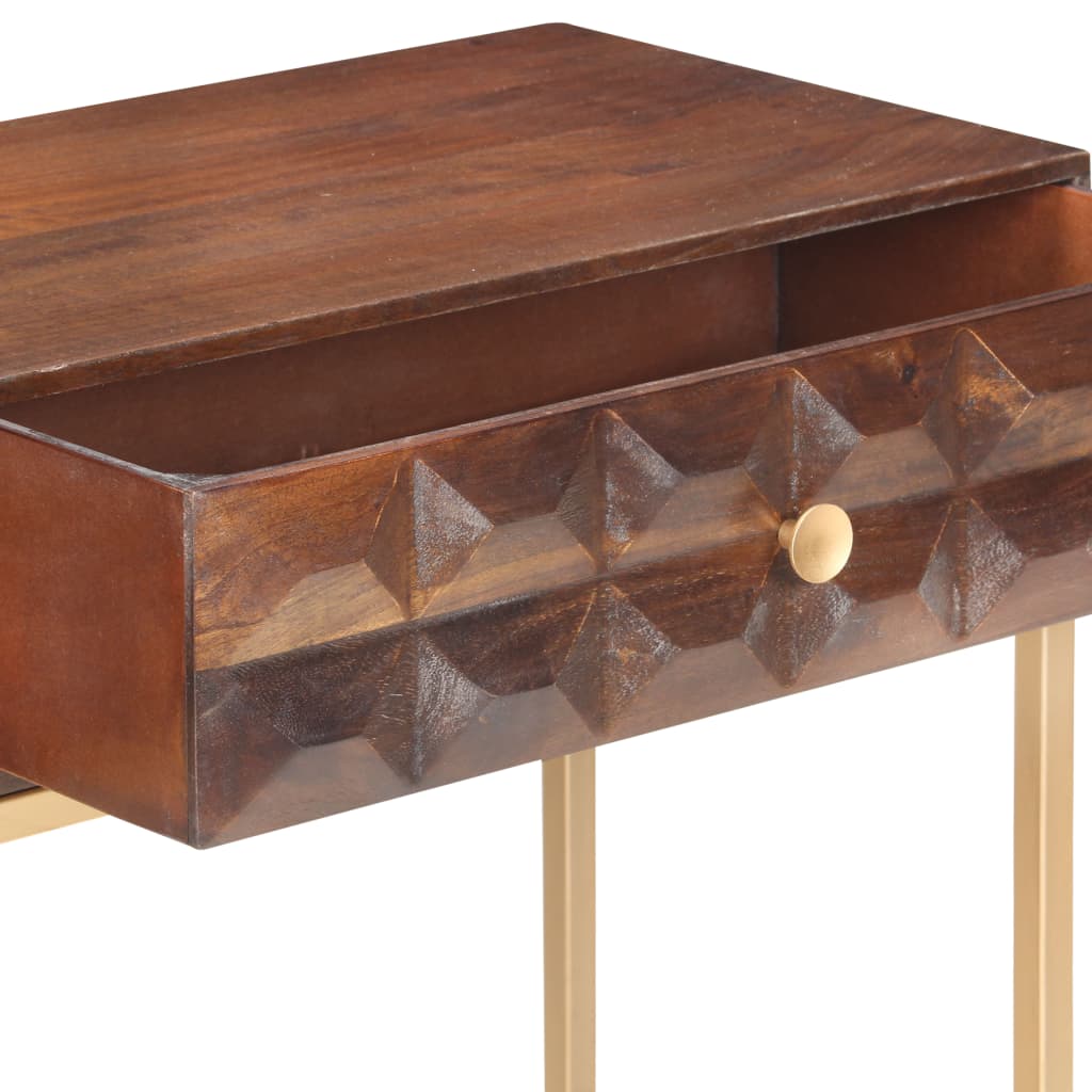 Consoletafel 122x36x75 cm Massief mangohout is nu te koop bij PeponiXL, paradijselijk wonen!