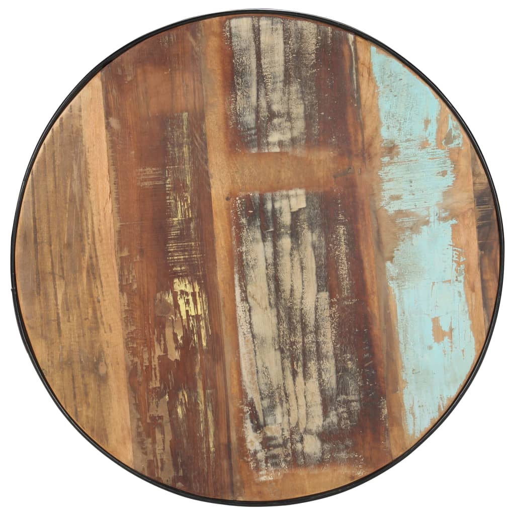 Salontafel 68x68x36 cm massief gerecycled hout zwart is nu te koop bij PeponiXL, paradijselijk wonen!
