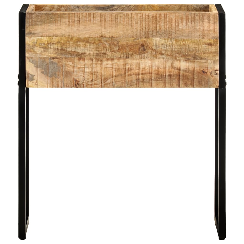 Plantenbak 60x20x68 cm ruw mangohout is nu te koop bij PeponiXL, paradijselijk wonen!