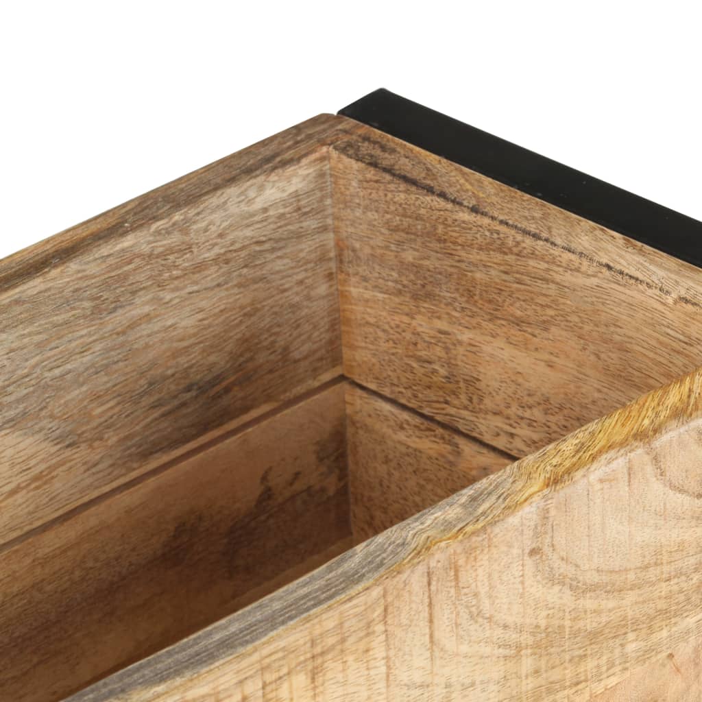 Plantenbak 60x20x68 cm ruw mangohout is nu te koop bij PeponiXL, paradijselijk wonen!
