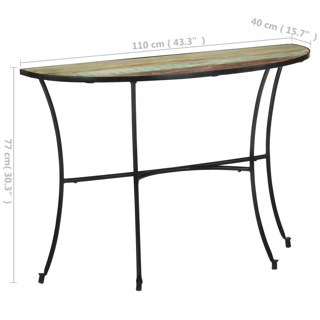 Bijzettafel 110x40x77 cm massief gerecycled hout is nu te koop bij PeponiXL, paradijselijk wonen!