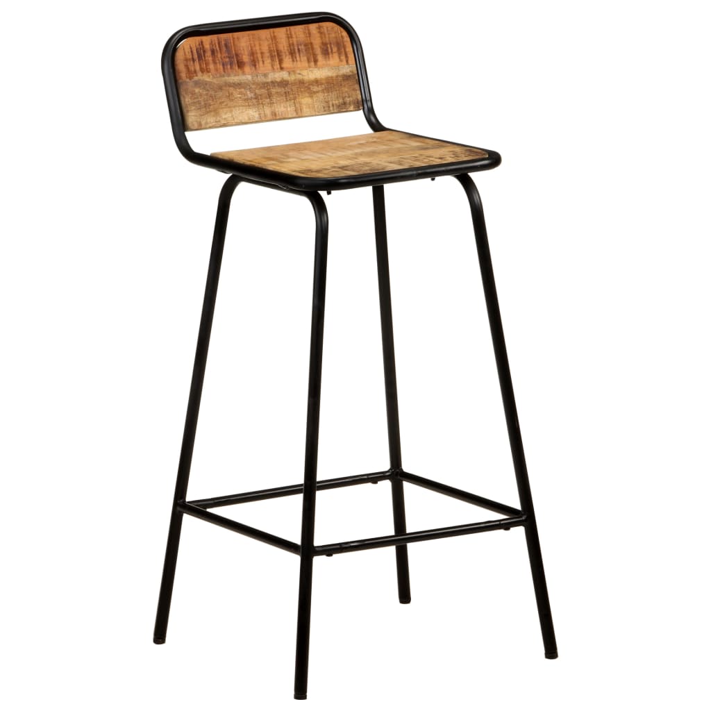 Barstoelen 4 st massief mangohout is nu te koop bij PeponiXL, paradijselijk wonen!