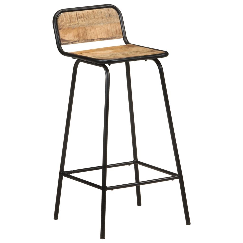 Barstoelen 4 st massief mangohout is nu te koop bij PeponiXL, paradijselijk wonen!