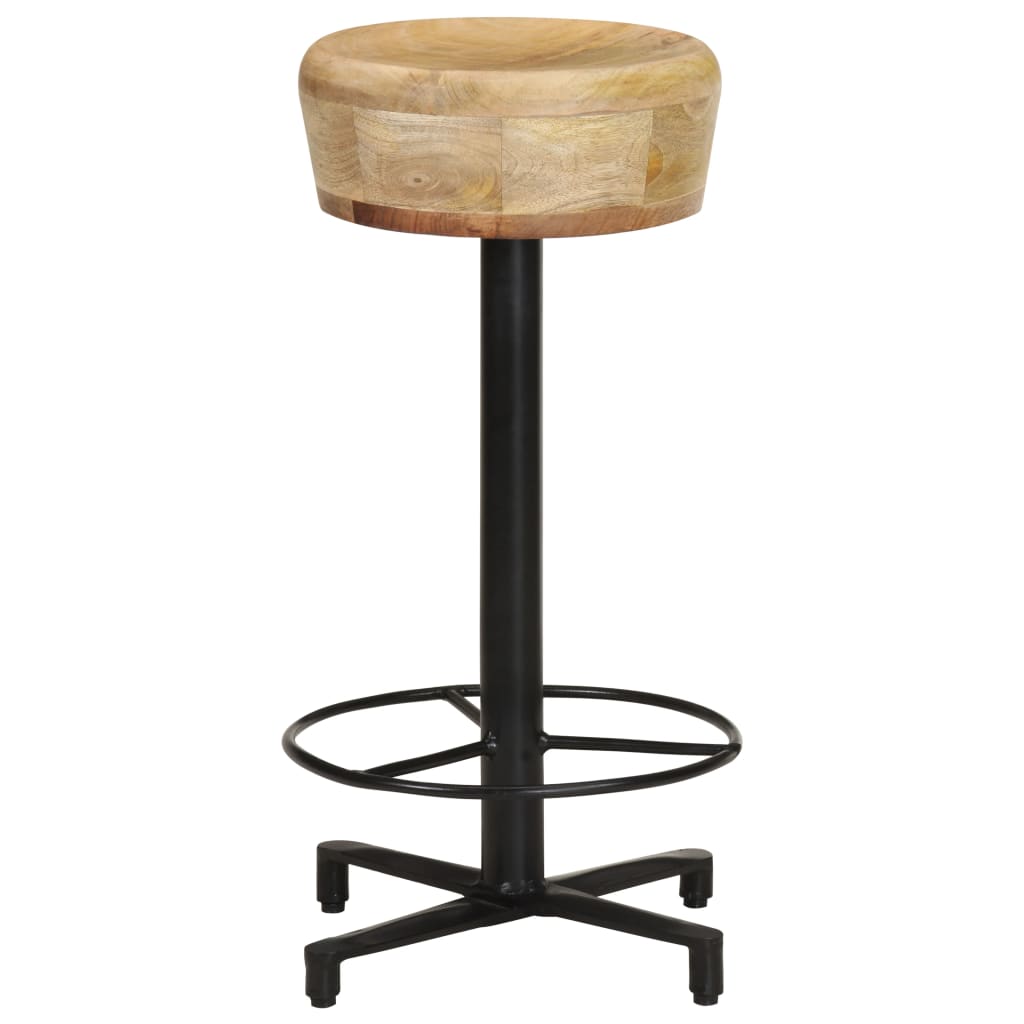 Barkrukken 2 st 66 cm massief mangohout is nu te koop bij PeponiXL, paradijselijk wonen!