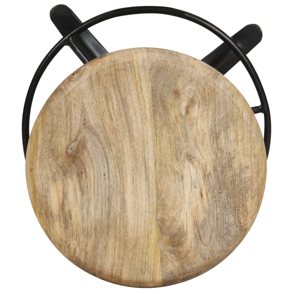Barkrukken 2 st 66 cm massief mangohout is nu te koop bij PeponiXL, paradijselijk wonen!