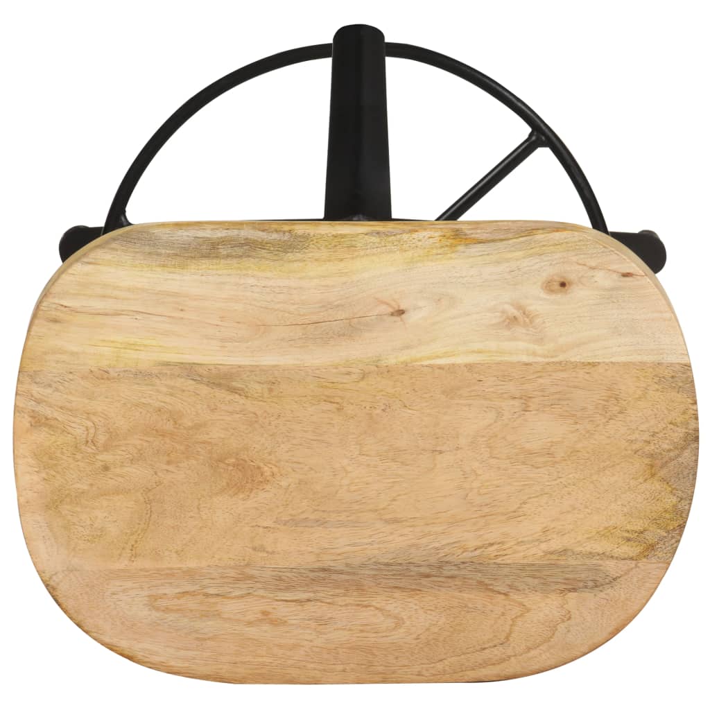Barkrukken 2 st 52 cm massief mangohout is nu te koop bij PeponiXL, paradijselijk wonen!