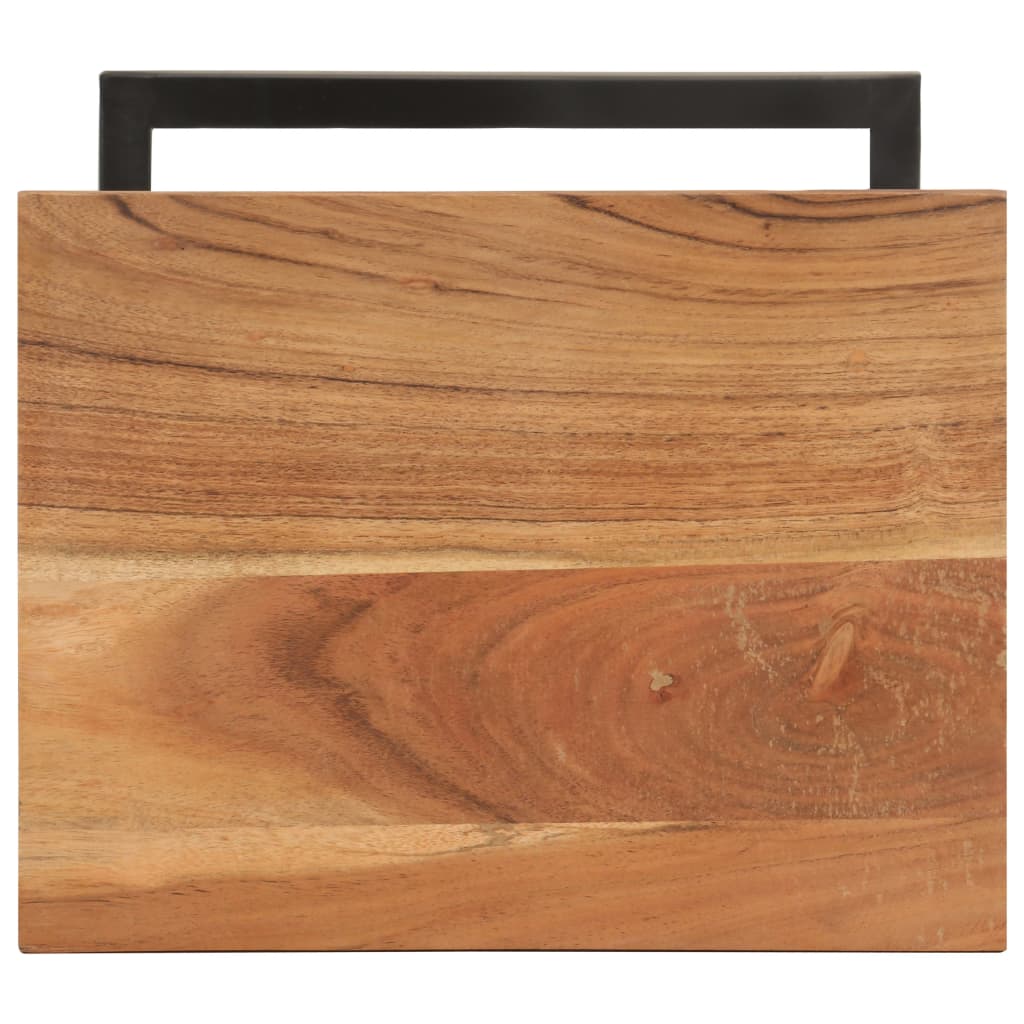 Bijzettafels 2 st 31,5x24,5x64,5 cm massief acaciahout is nu te koop bij PeponiXL, paradijselijk wonen!