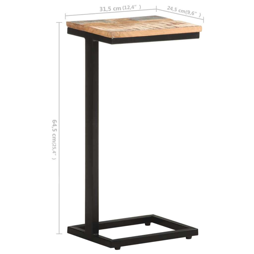 Bijzettafels 2 st 31,5x24,5x64,5 cm massief gerecycled hout is nu te koop bij PeponiXL, paradijselijk wonen!