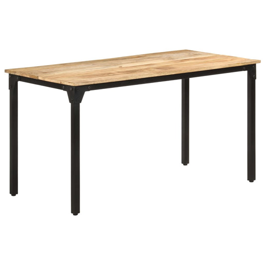 Eettafel 140x70x76 cm ruw mangohout is nu te koop bij PeponiXL, paradijselijk wonen!