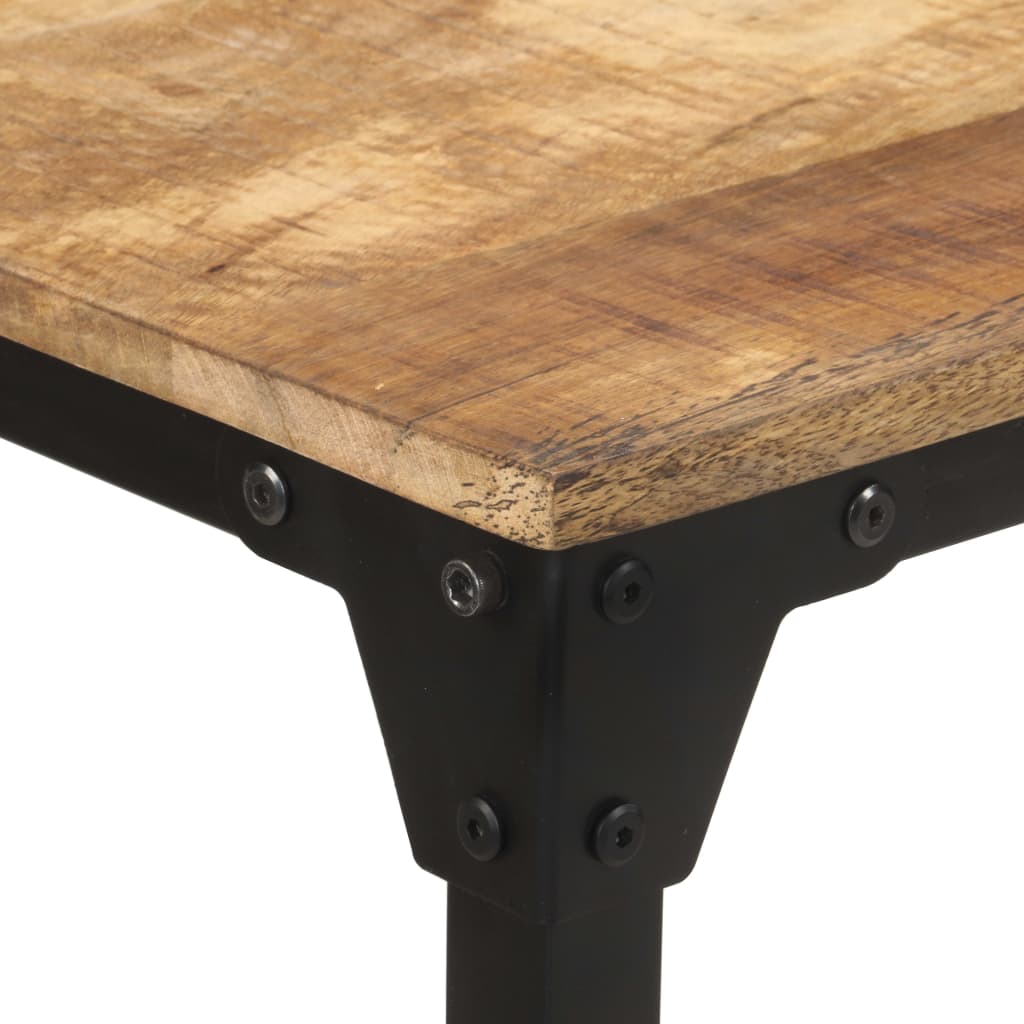 Eettafel 140x70x76 cm ruw mangohout is nu te koop bij PeponiXL, paradijselijk wonen!