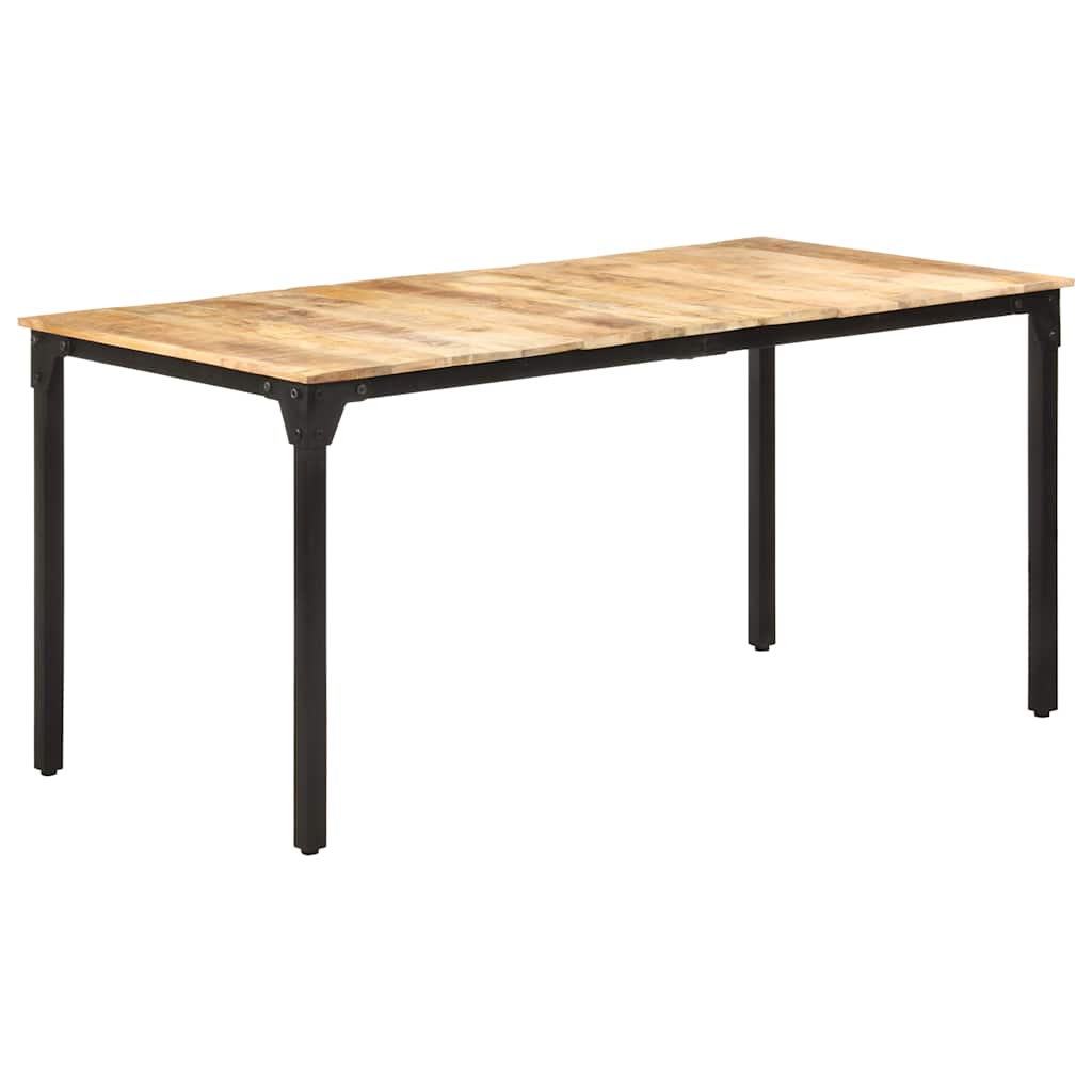 Eettafel 160x80x76 cm ruw mangohout is nu te koop bij PeponiXL, paradijselijk wonen!