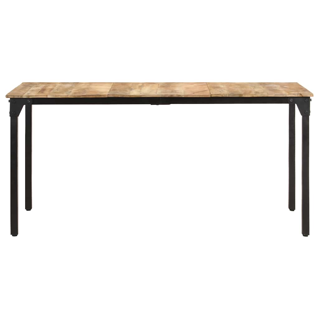 Eettafel 160x80x76 cm ruw mangohout is nu te koop bij PeponiXL, paradijselijk wonen!