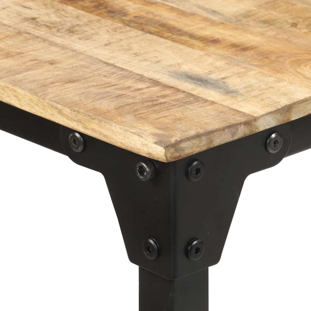 Eettafel 160x80x76 cm ruw mangohout is nu te koop bij PeponiXL, paradijselijk wonen!