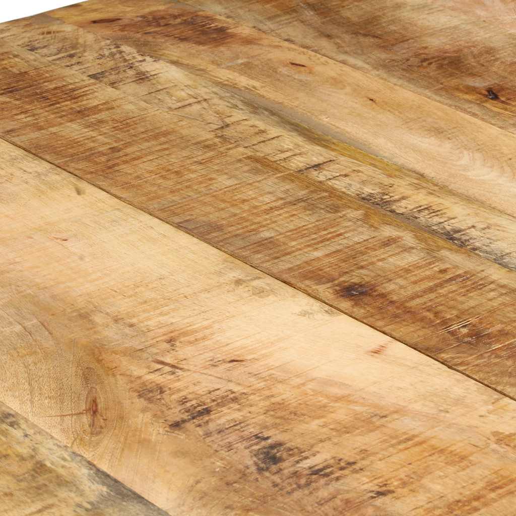 Eettafel 160x80x76 cm ruw mangohout is nu te koop bij PeponiXL, paradijselijk wonen!