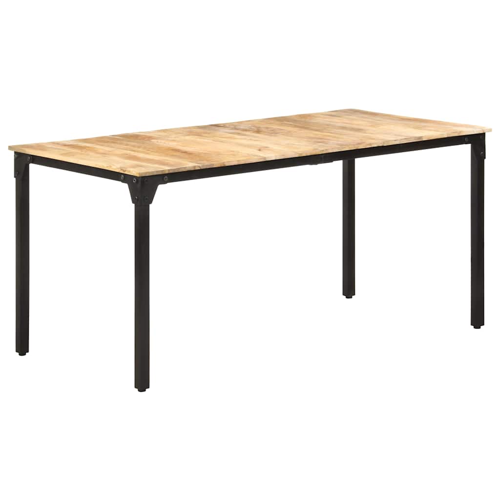 Eettafel 160x80x76 cm ruw mangohout is nu te koop bij PeponiXL, paradijselijk wonen!
