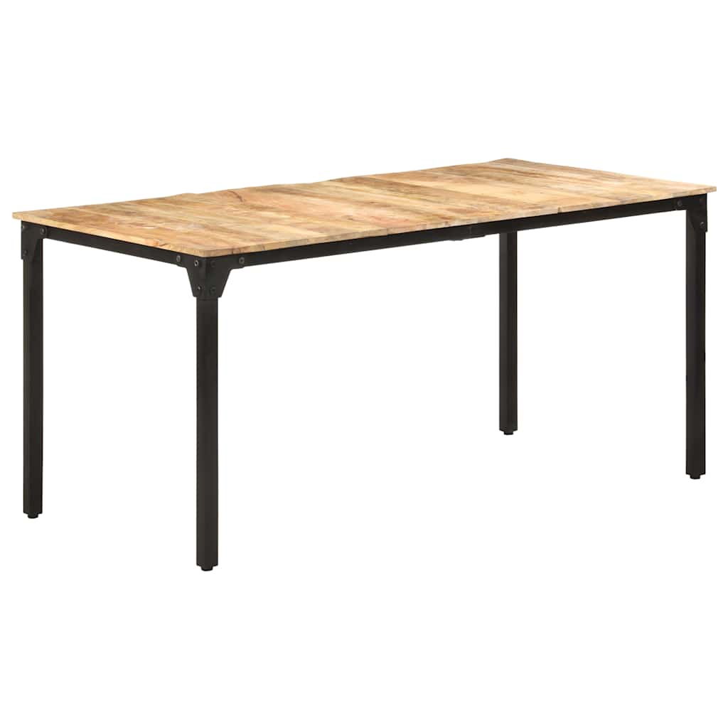 Eettafel 160x80x76 cm ruw mangohout is nu te koop bij PeponiXL, paradijselijk wonen!