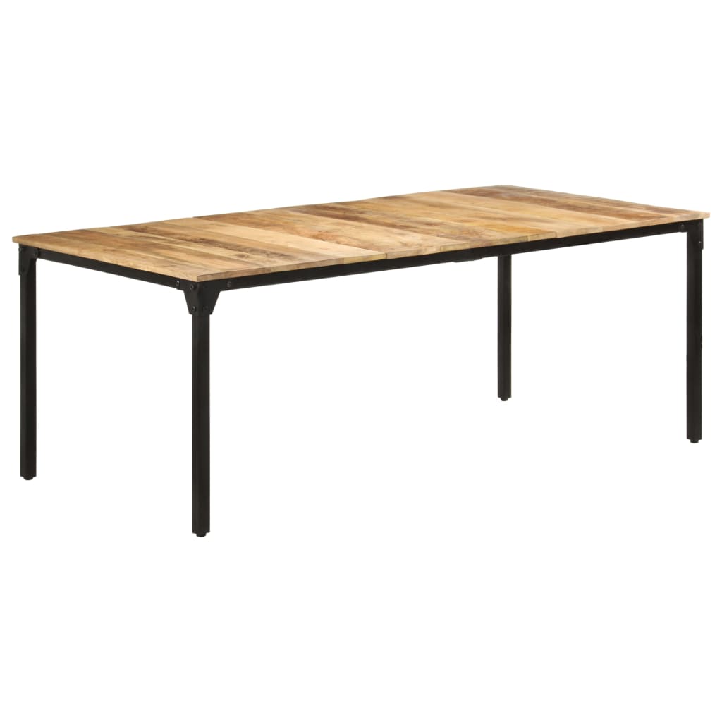 Eettafel 200x100x76 cm ruw mangohout is nu te koop bij PeponiXL, paradijselijk wonen!