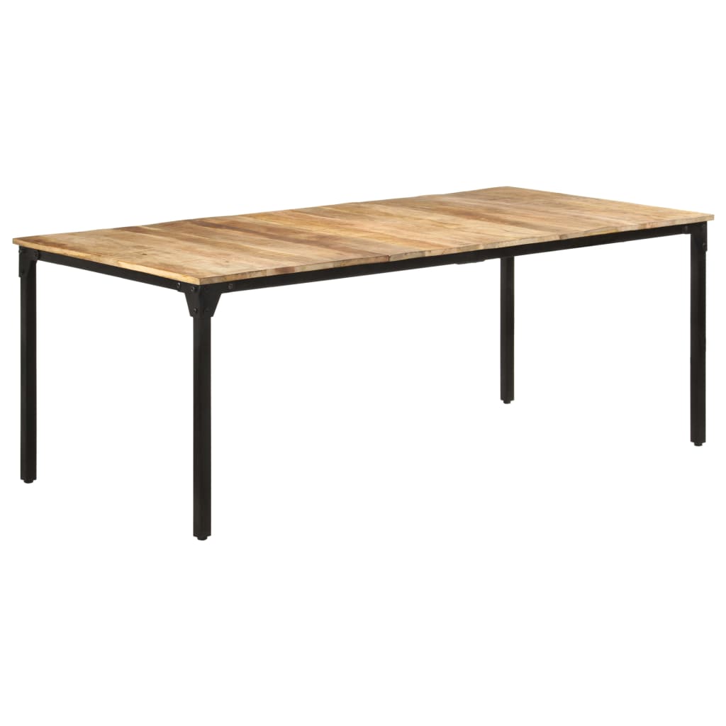 Eettafel 200x100x76 cm ruw mangohout is nu te koop bij PeponiXL, paradijselijk wonen!