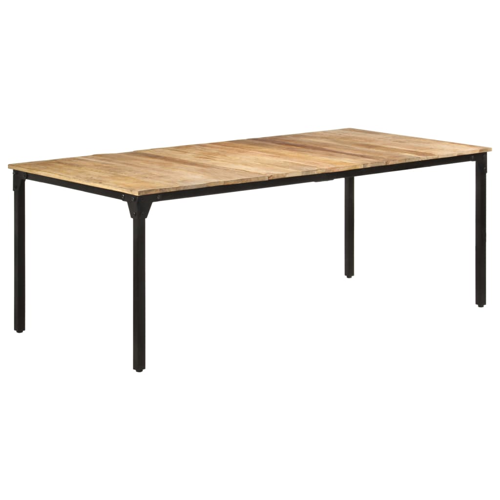 Eettafel 200x100x76 cm ruw mangohout is nu te koop bij PeponiXL, paradijselijk wonen!