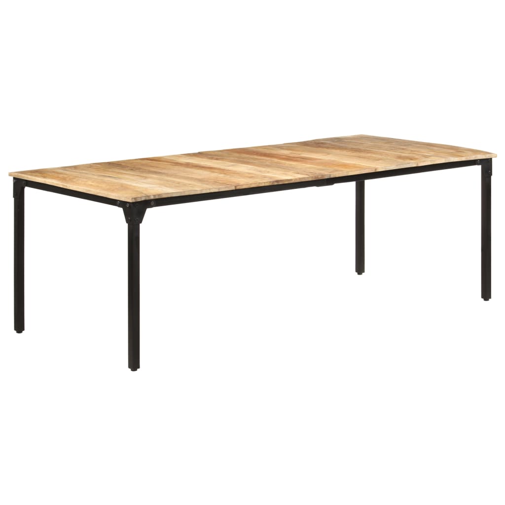 Eettafel 220x100x76 cm ruw mangohout is nu te koop bij PeponiXL, paradijselijk wonen!