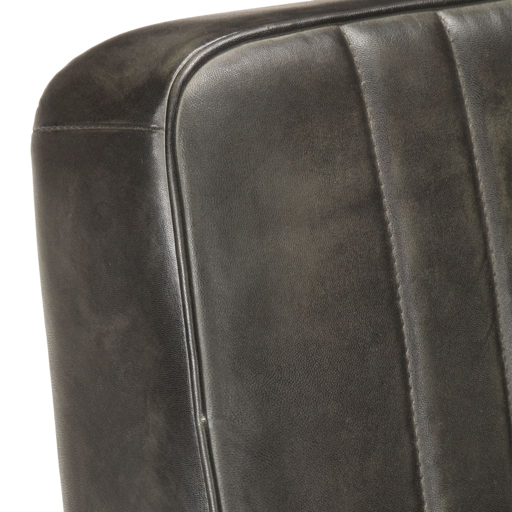 Fauteuil echt leer verweerd grijs is nu te koop bij PeponiXL, paradijselijk wonen!