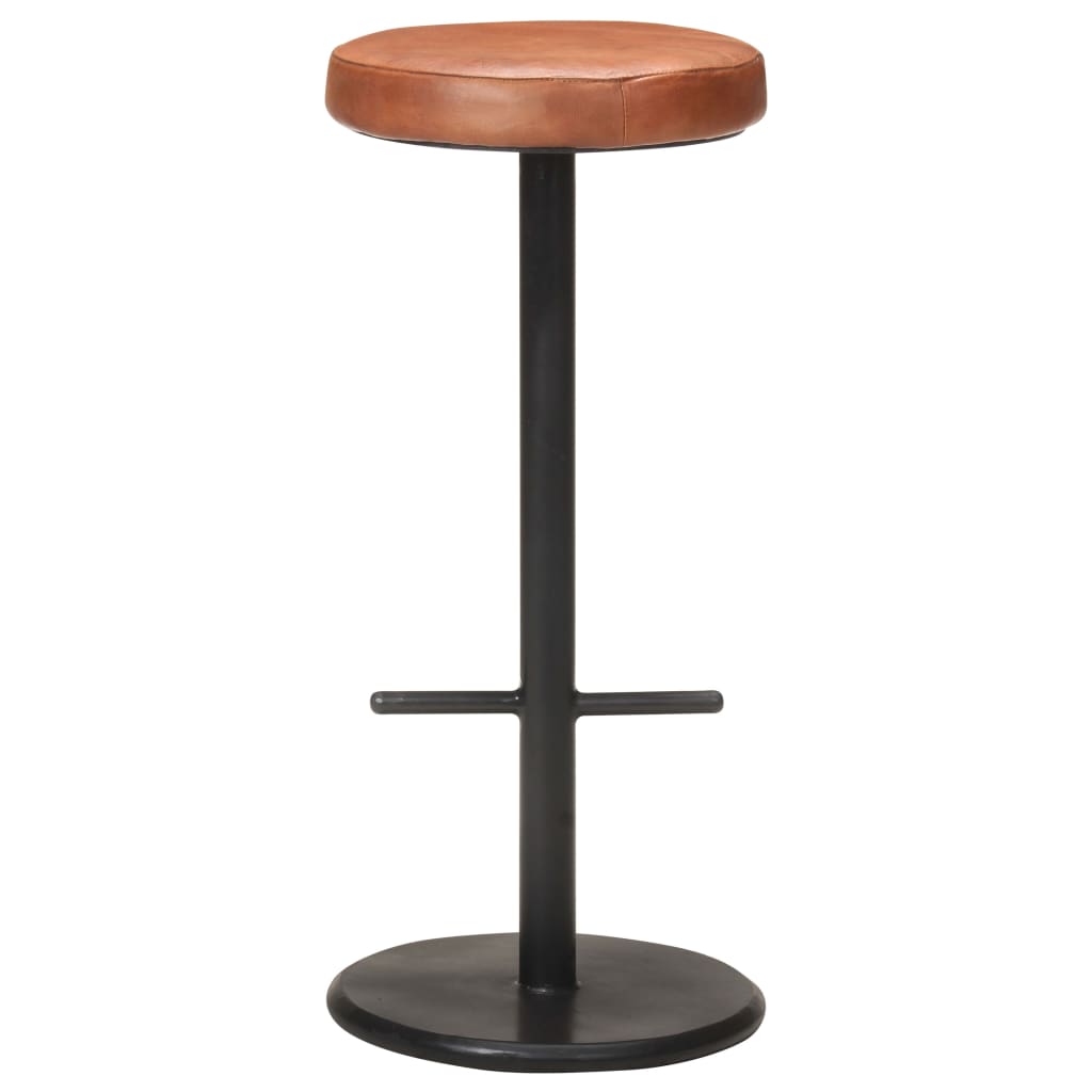 Barkrukken 2 st echt leer bruin is nu te koop bij PeponiXL, paradijselijk wonen!