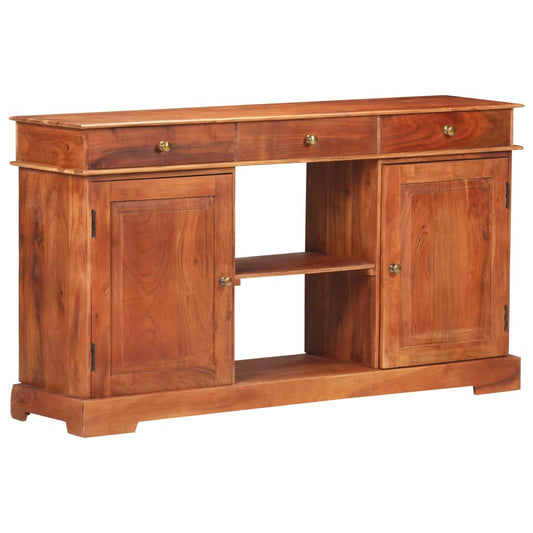 Dressoir 135x35x75 cm massief acaciahout is nu te koop bij PeponiXL, paradijselijk wonen!
