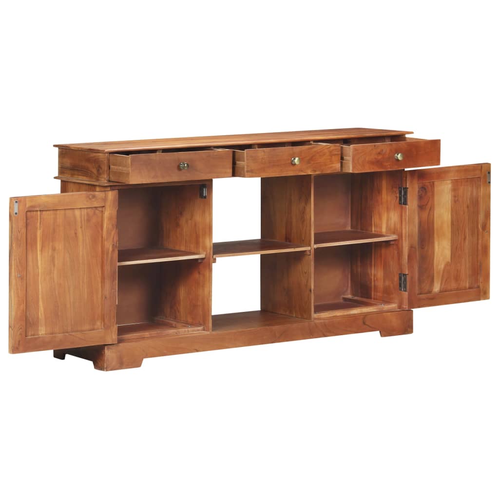 Dressoir 135x35x75 cm massief acaciahout is nu te koop bij PeponiXL, paradijselijk wonen!