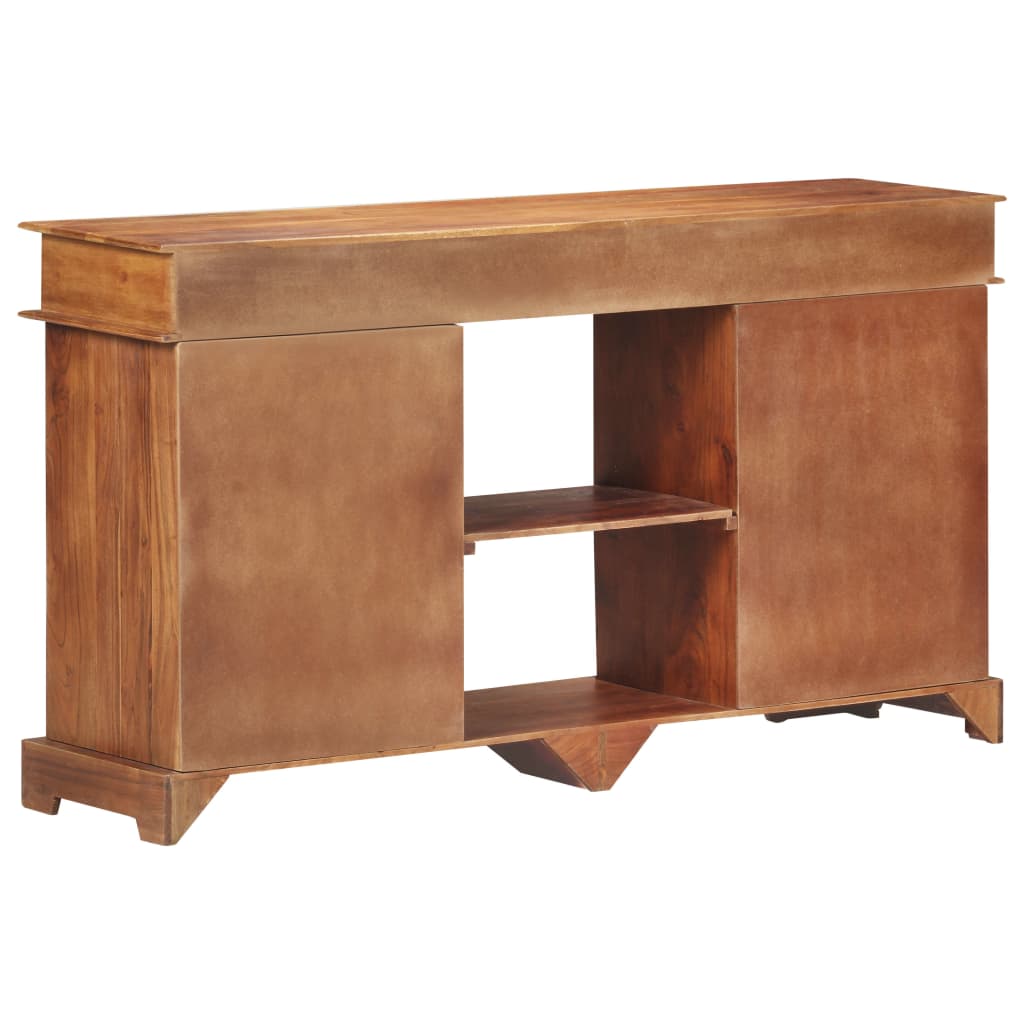Dressoir 135x35x75 cm massief acaciahout is nu te koop bij PeponiXL, paradijselijk wonen!