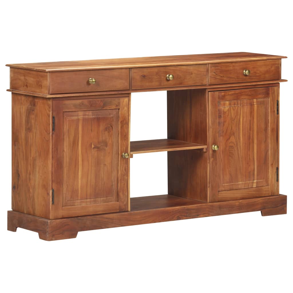 Dressoir 135x35x75 cm massief acaciahout is nu te koop bij PeponiXL, paradijselijk wonen!