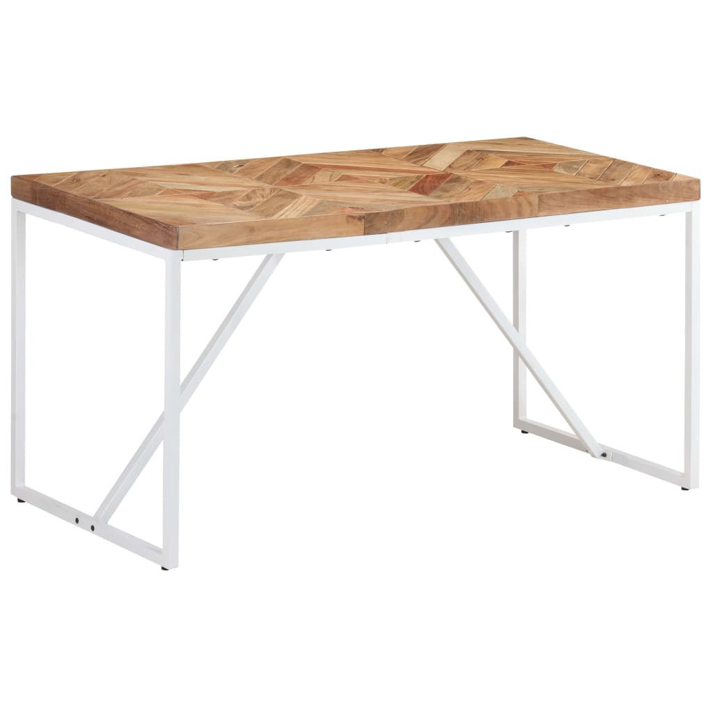 Eettafel 140x70x76 cm massief acaciahout en mangohout is nu te koop bij PeponiXL, paradijselijk wonen!