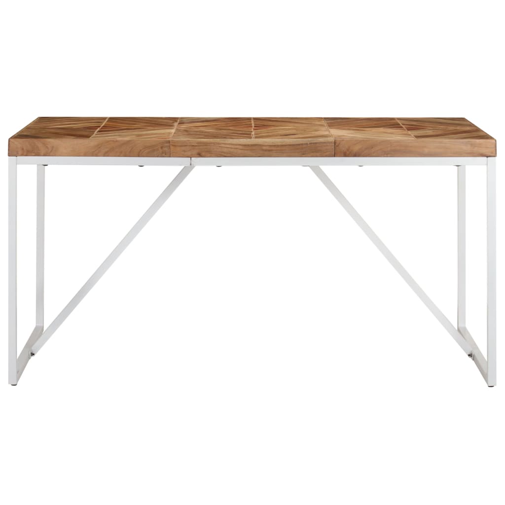 Eettafel 140x70x76 cm massief acaciahout en mangohout is nu te koop bij PeponiXL, paradijselijk wonen!
