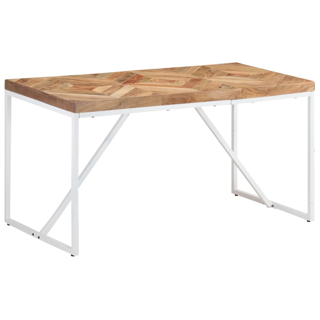 Eettafel 140x70x76 cm massief acaciahout en mangohout is nu te koop bij PeponiXL, paradijselijk wonen!