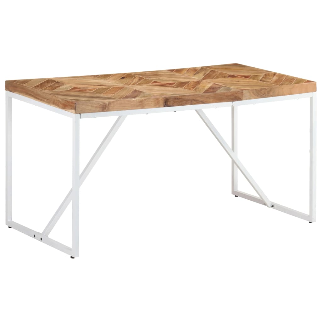 Eettafel 140x70x76 cm massief acaciahout en mangohout is nu te koop bij PeponiXL, paradijselijk wonen!
