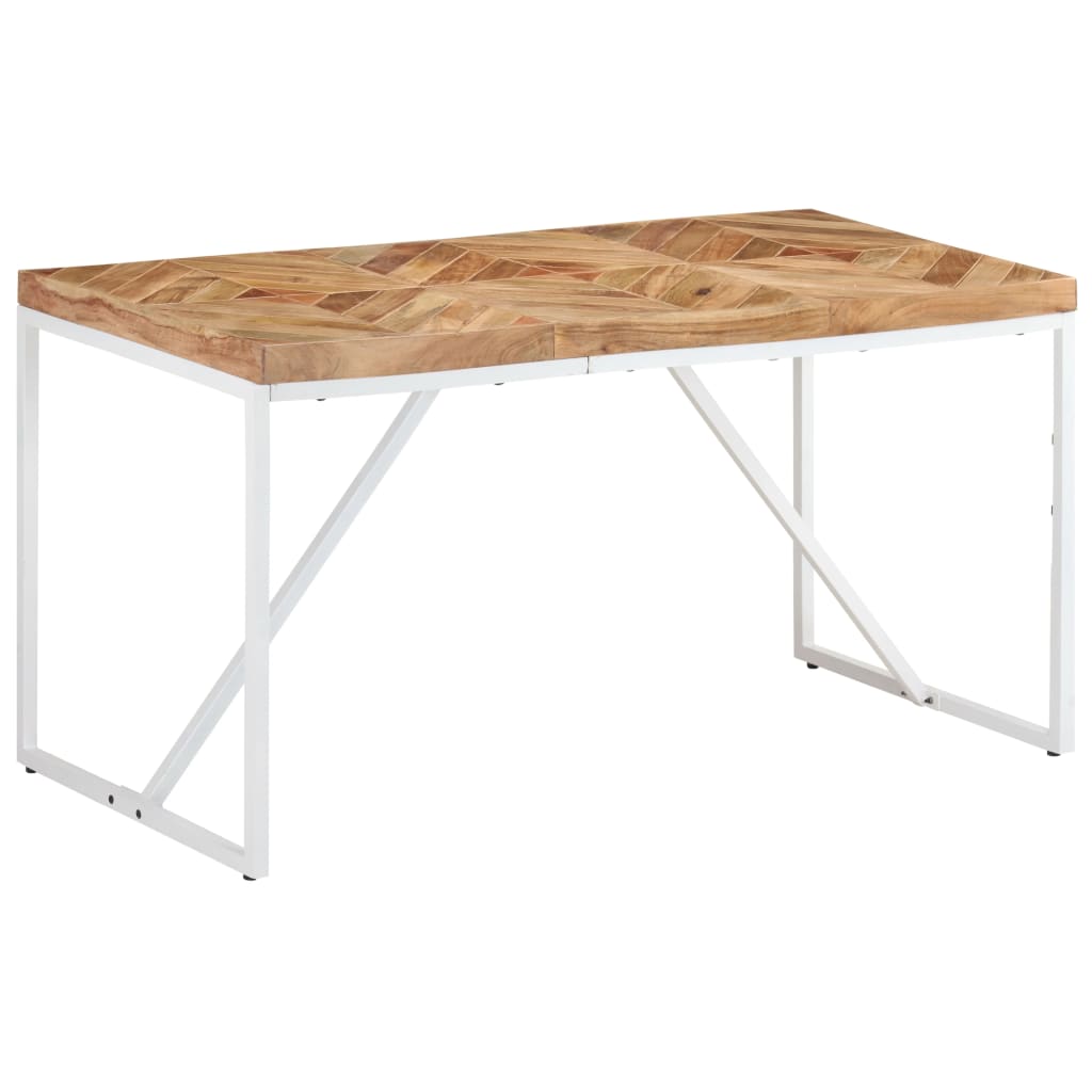 Eettafel 140x70x76 cm massief acaciahout en mangohout is nu te koop bij PeponiXL, paradijselijk wonen!