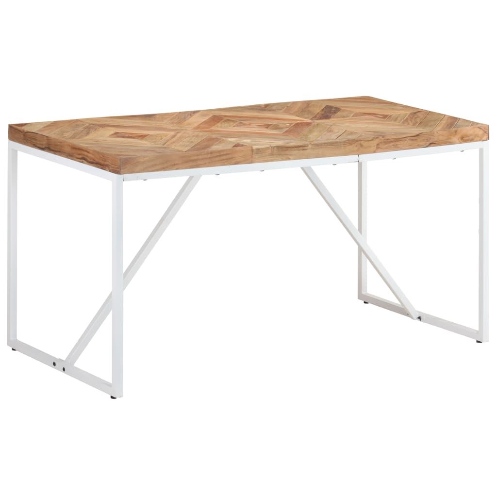 Eettafel 140x70x76 cm massief acaciahout en mangohout is nu te koop bij PeponiXL, paradijselijk wonen!