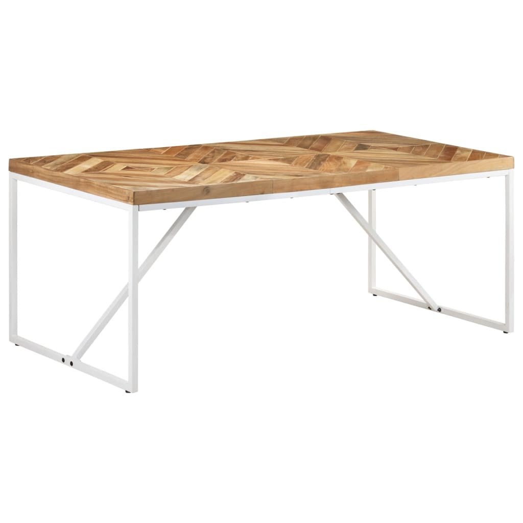 Eettafel 180x90x76 cm massief acaciahout en mangohout is nu te koop bij PeponiXL, paradijselijk wonen!