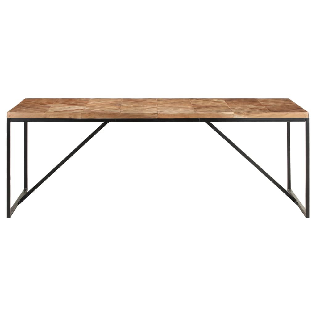 Eettafel 200x90x76 cm massief acaciahout en mangohout is nu te koop bij PeponiXL, paradijselijk wonen!