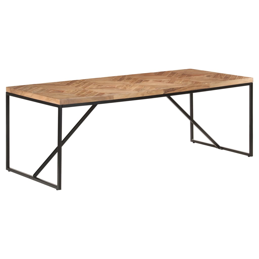 Eettafel 200x90x76 cm massief acaciahout en mangohout is nu te koop bij PeponiXL, paradijselijk wonen!