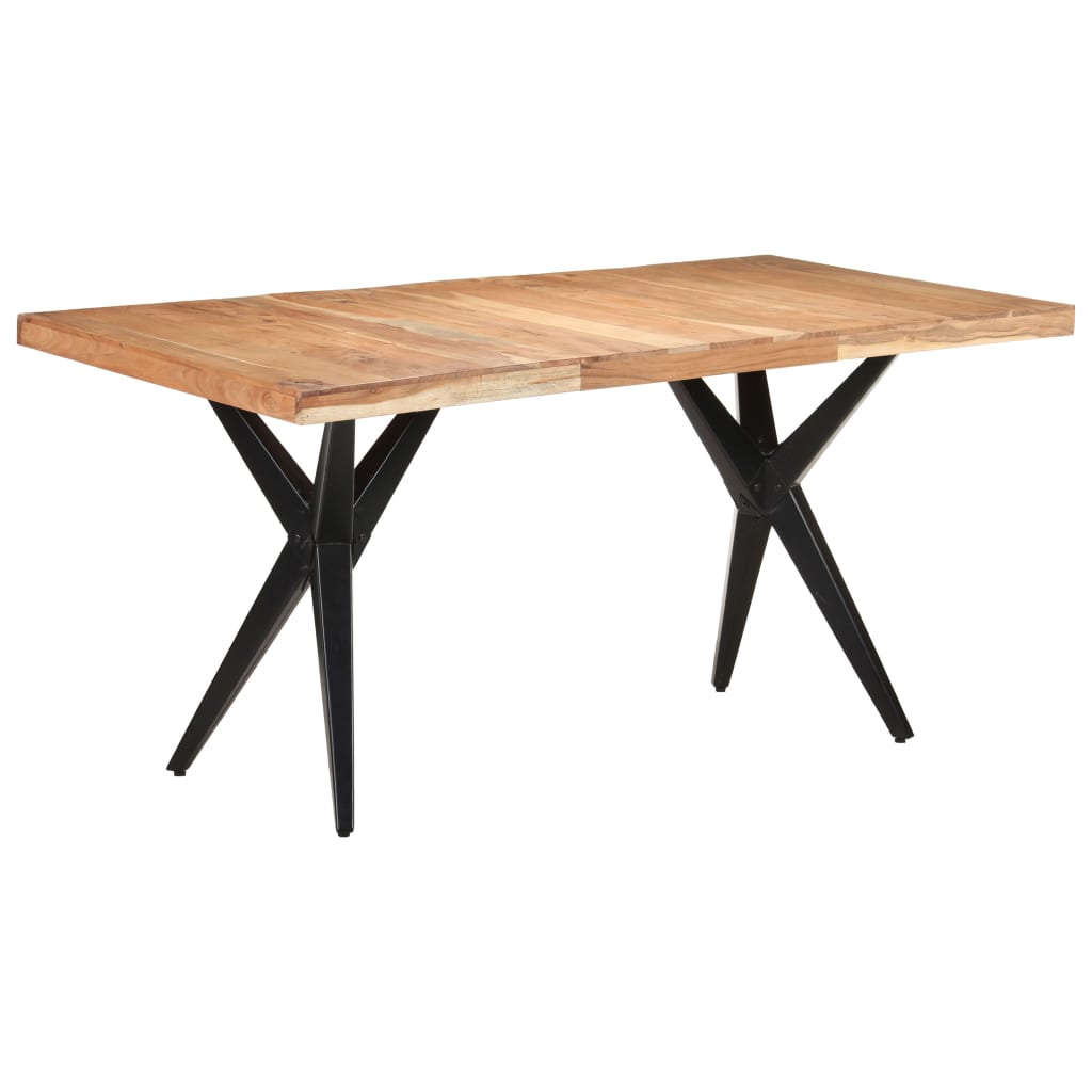 Eettafel 160x80x76 cm massief acaciahout is nu te koop bij PeponiXL, paradijselijk wonen!
