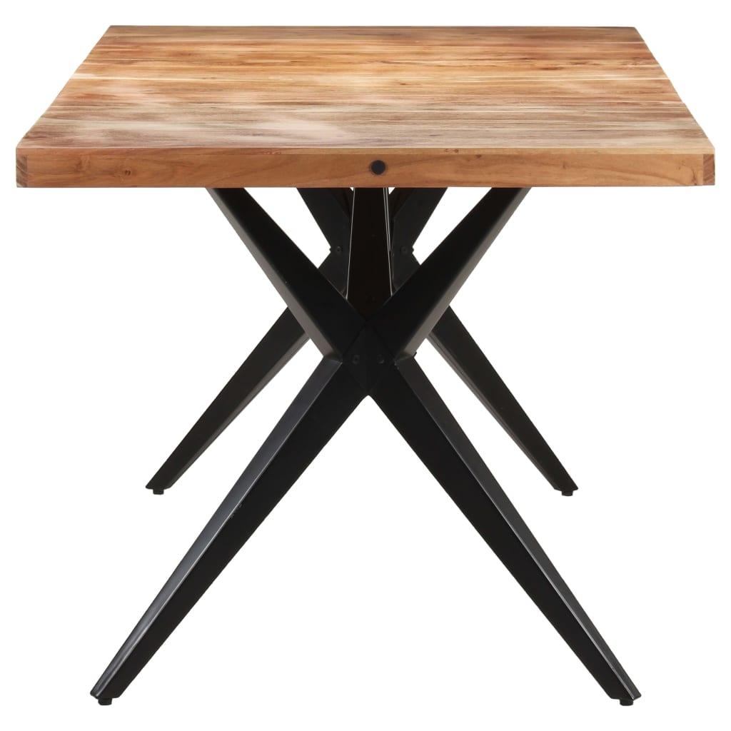 Eettafel 160x80x76 cm massief acaciahout is nu te koop bij PeponiXL, paradijselijk wonen!