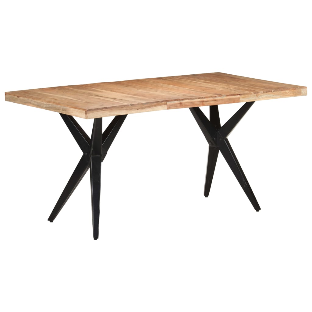 Eettafel 160x80x76 cm massief acaciahout is nu te koop bij PeponiXL, paradijselijk wonen!