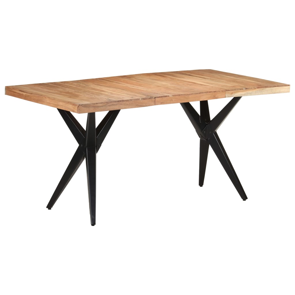 Eettafel 160x80x76 cm massief acaciahout is nu te koop bij PeponiXL, paradijselijk wonen!