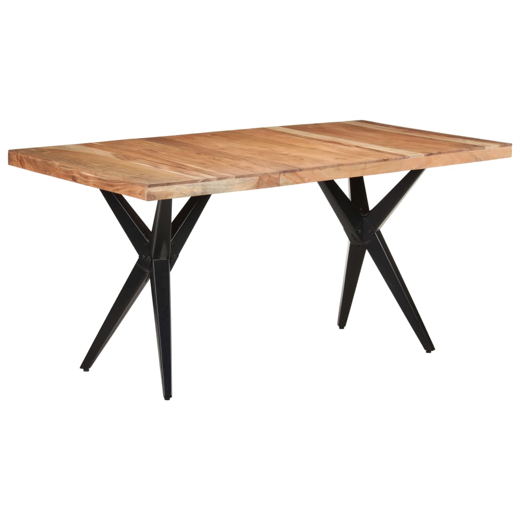 Eettafel 160x80x76 cm massief acaciahout is nu te koop bij PeponiXL, paradijselijk wonen!