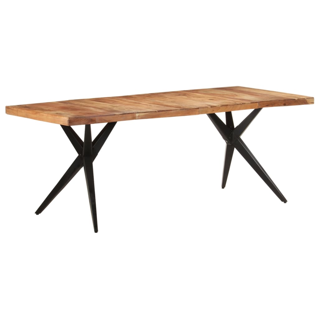 Eettafel 200x90x76 cm massief acaciahout is nu te koop bij PeponiXL, paradijselijk wonen!