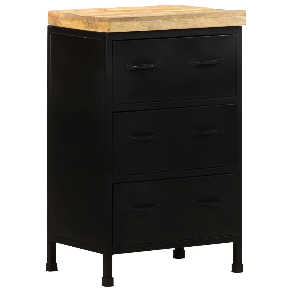 Dressoir 47x35x76 cm ruw mangohout is nu te koop bij PeponiXL, paradijselijk wonen!